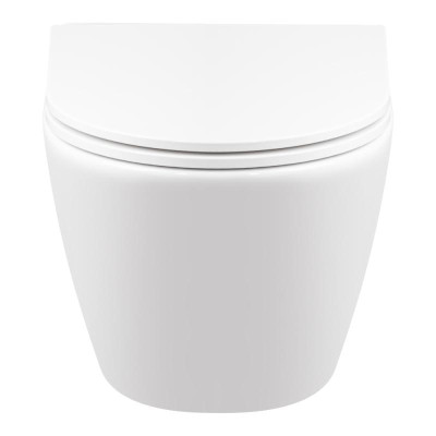 Унітаз підвісний Qtap Robin Ultra Quiet сидіння Slim Duroplast/ Soft-close/ Quick relase 490x370x360