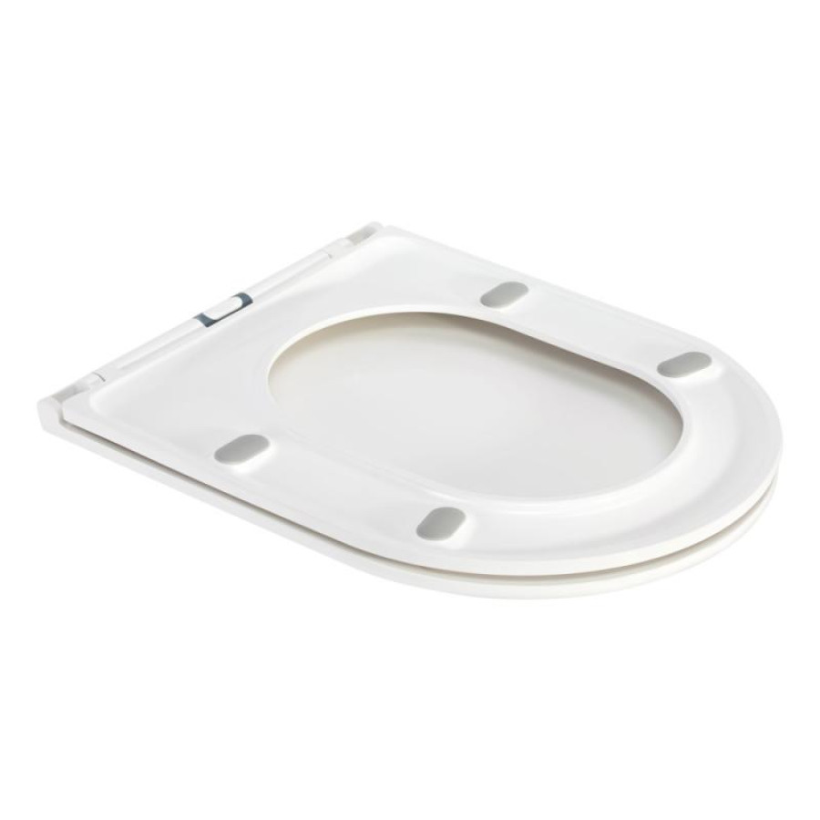 Унитаз подвесной Qtap Robin Ultra Quiet сиденье Slim Duroplast/ Soft-close/ Quick relase 490x370x360 - фото 6