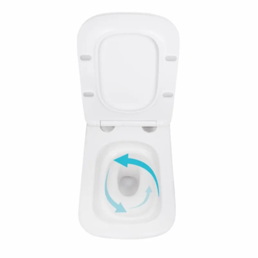 Унитаз подвесной Qtap Tern Ultra Quiet 490x365x325 mm с сиденьем Slim Duroplast/Soft-close - фото 2
