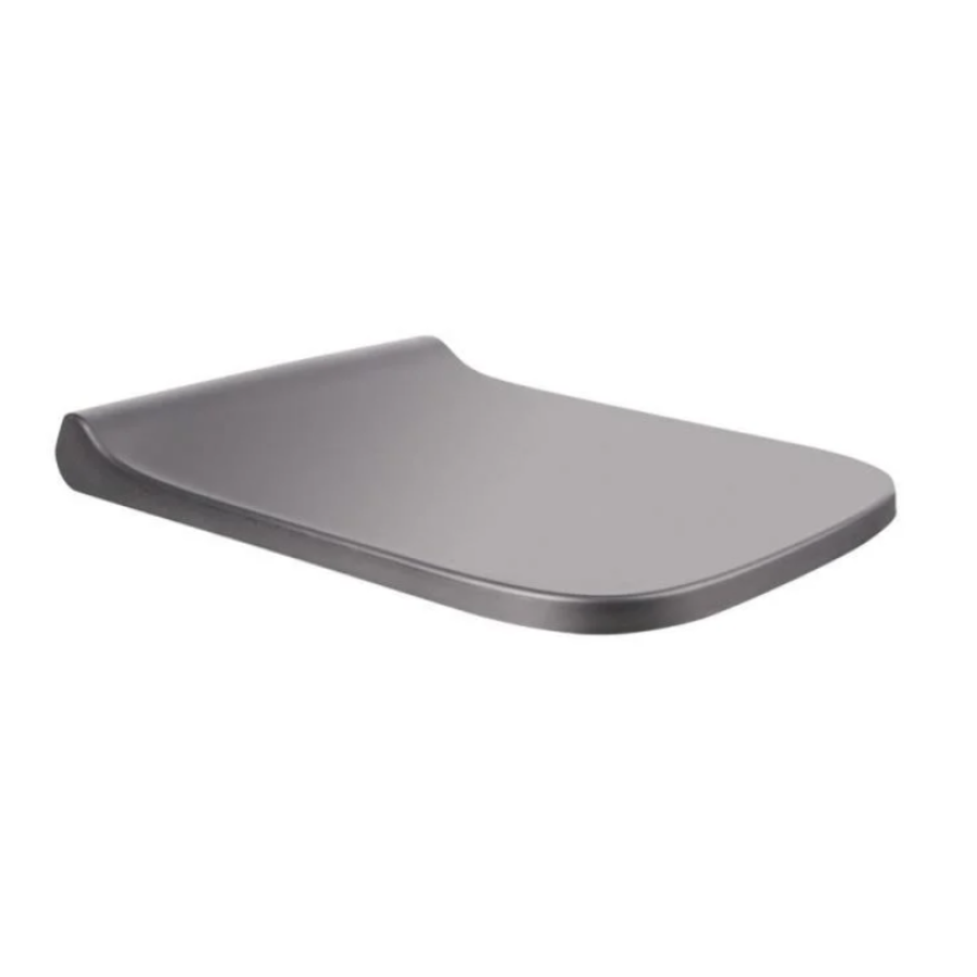 Унитаз подвесной Qtap Rimless 490х350 мм с сидением slim duroplast/soft-close/quick relase mat - фото 7