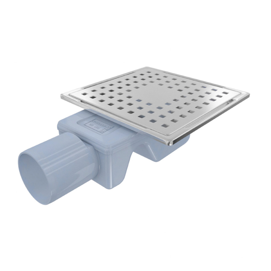 Трап Valtemo Inox-S Base VFD-773515 з боковим відводом 15*15 см 50 мм - фото 1