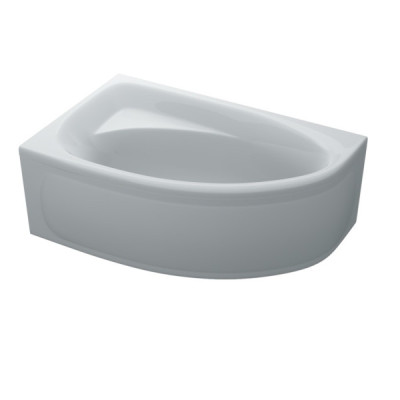 Ванна акриловая асимметричная ELLA 160*100 L +ноги+экран под ванну