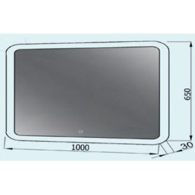 Зеркало Лион Z-1000-650 Led