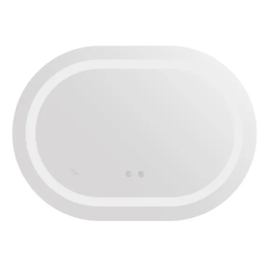 Зеркало настенное Gemini (GE1) 500х700 мм, овальное, с LED-подсветкой Touch, антизапотеванием, димером - фото 2