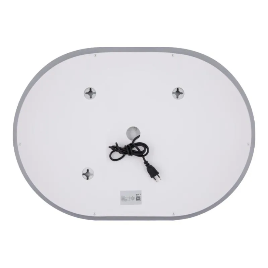 Зеркало настенное Gemini (GE1) 500х700 мм, овальное, с LED-подсветкой Touch, антизапотеванием, димером - фото 9