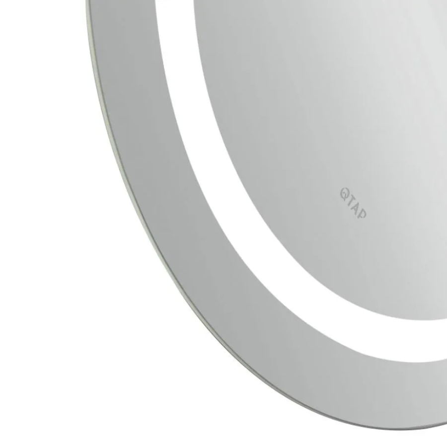 Зеркало настенное Gemini (GE1) 500х700 мм, овальное, с LED-подсветкой Touch, антизапотеванием, димером - фото 6