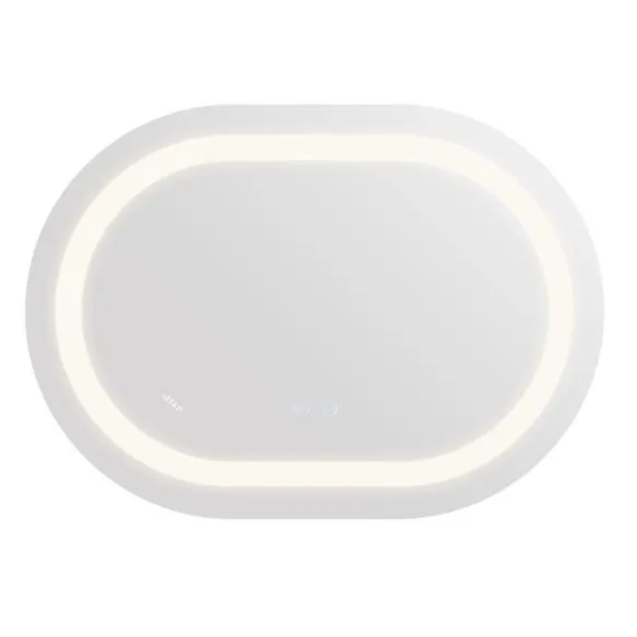 Зеркало настенное Gemini (GE1) 500х700 мм, овальное, с LED-подсветкой Touch, антизапотеванием, димером - фото 5