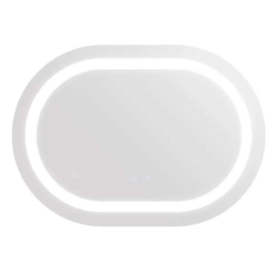 Зеркало настенное Gemini (GE1) 500х700 мм, овальное, с LED-подсветкой Touch, антизапотеванием, димером - фото 3