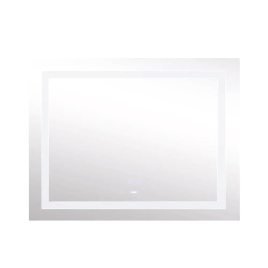 Зеркало настенное Kubis (KU1) 1000х800 мм, прямоугольное, с LED-подсветкой Touch, антизапотеванием, - фото 3
