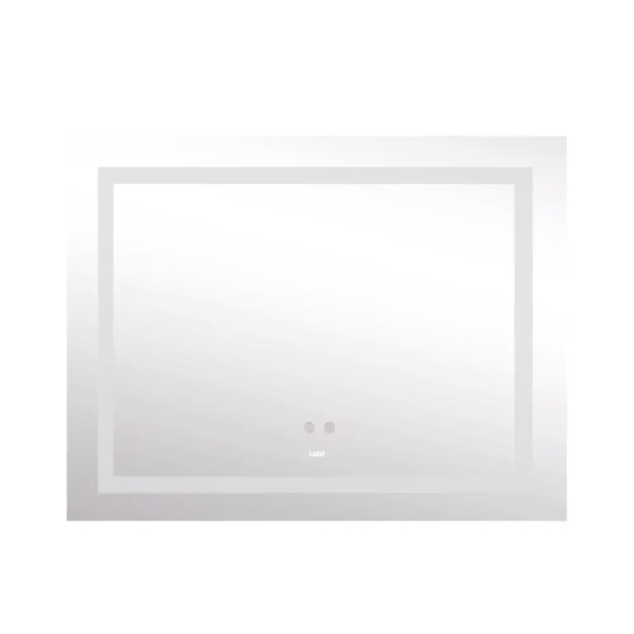 Зеркало настенное Kubis (KU1) 1000х800 мм, прямоугольное, с LED-подсветкой Touch, антизапотеванием, - фото 2