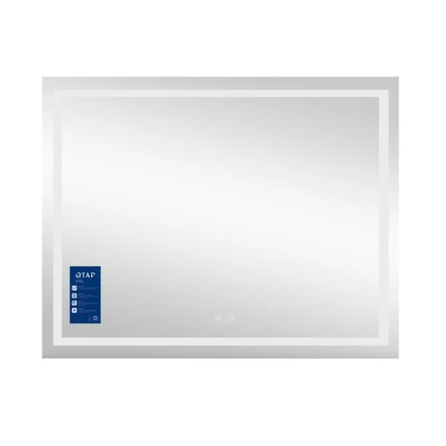 Зеркало настенное Mideya (MI1) 1000х700 мм, прямоугольное, с LED-подсветкой Touch, антизапотеванием, ди. - фото 2