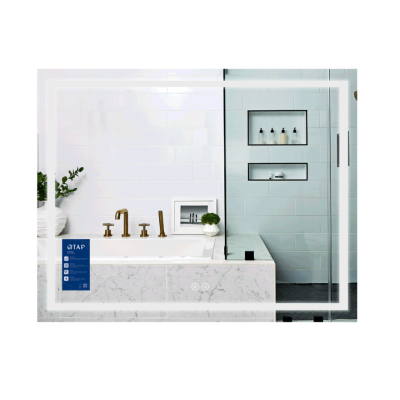 Зеркало настенное Mideya (MI1) 1000х700 мм, прямоугольное, с LED-подсветкой Touch, антизапотеванием, ди.