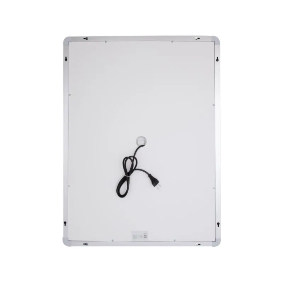 Зеркало настенное Mideya (MI1) 600х800 мм, прямоугольное, с LED-подсветкой Touch, антизапотеванием, дым - фото 3