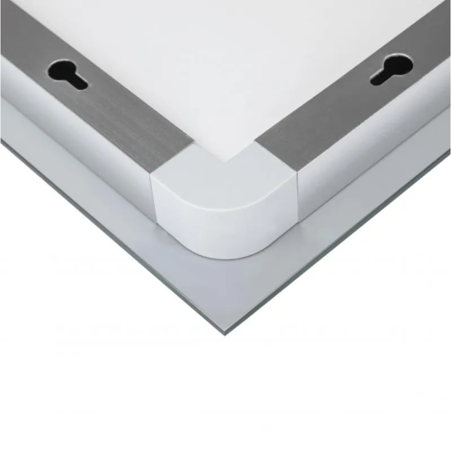 Зеркало настенное Qtap Mideya (MI1) 800х700 мм, прямоугольное, с LED-подсветкой Touch, антизапотеванием, дым - фото 5