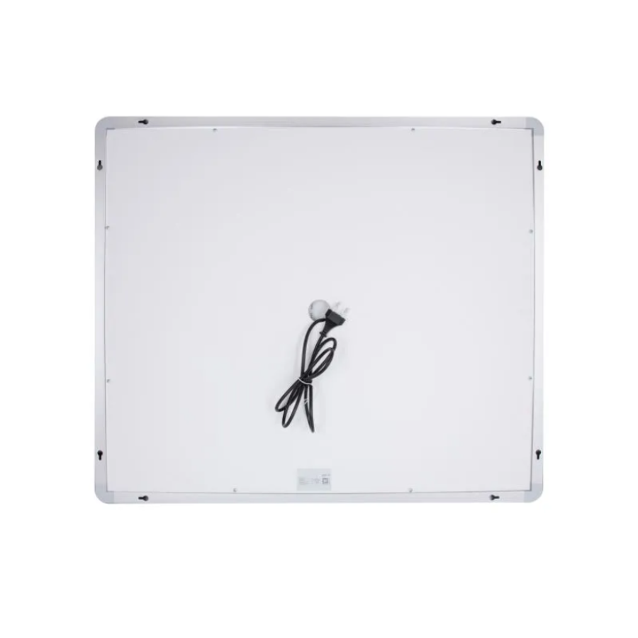 Зеркало настенное Qtap Mideya (MI1) 800х700 мм, прямоугольное, с LED-подсветкой Touch, антизапотеванием, дым - фото 4