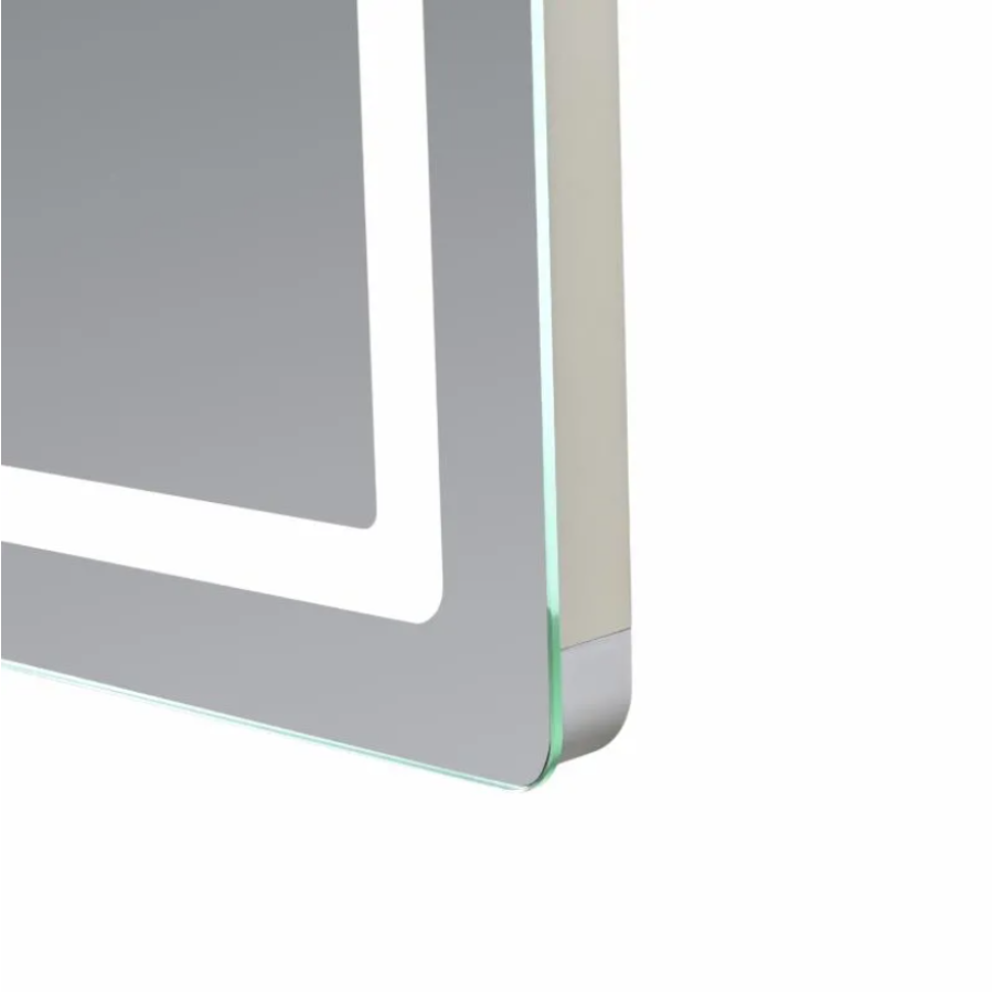 Зеркало настенное Qtap Mideya (MI2) 600х800 мм, прямоугольное, с LED-подсветкой Touch, антизапотеванием, дым - фото 4
