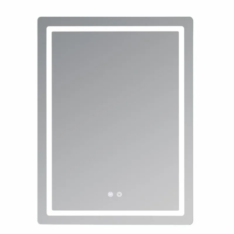 Зеркало настенное Qtap Mideya (MI2) 600х800 мм, прямоугольное, с LED-подсветкой Touch, антизапотеванием, дым - фото 2