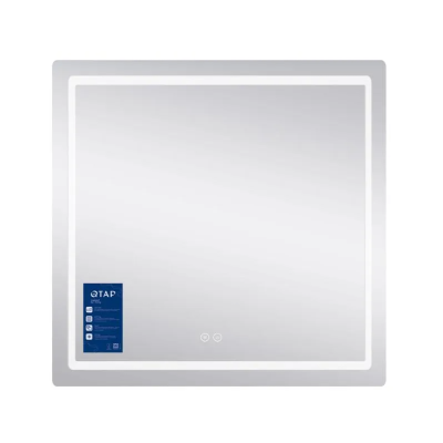 Зеркало настенное Mideya (MI2) 700х800 мм, прям, с LED-подсветкой Touch, антиз, димером рег ярк Qtar