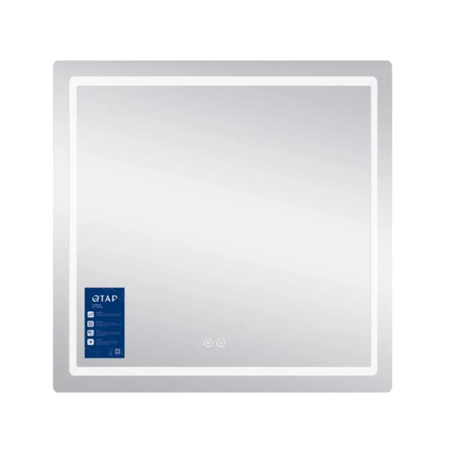 Зеркало настенное Mideya (MI2) 700х800 мм, прям, с LED-подсветкой Touch, антиз, димером рег ярк Qtar - фото 2