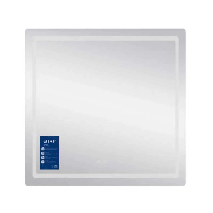 Зеркало настенное Mideya (MI2) 700х800 мм, прям, с LED-подсветкой Touch, антиз, димером рег ярк Qtar - фото 3