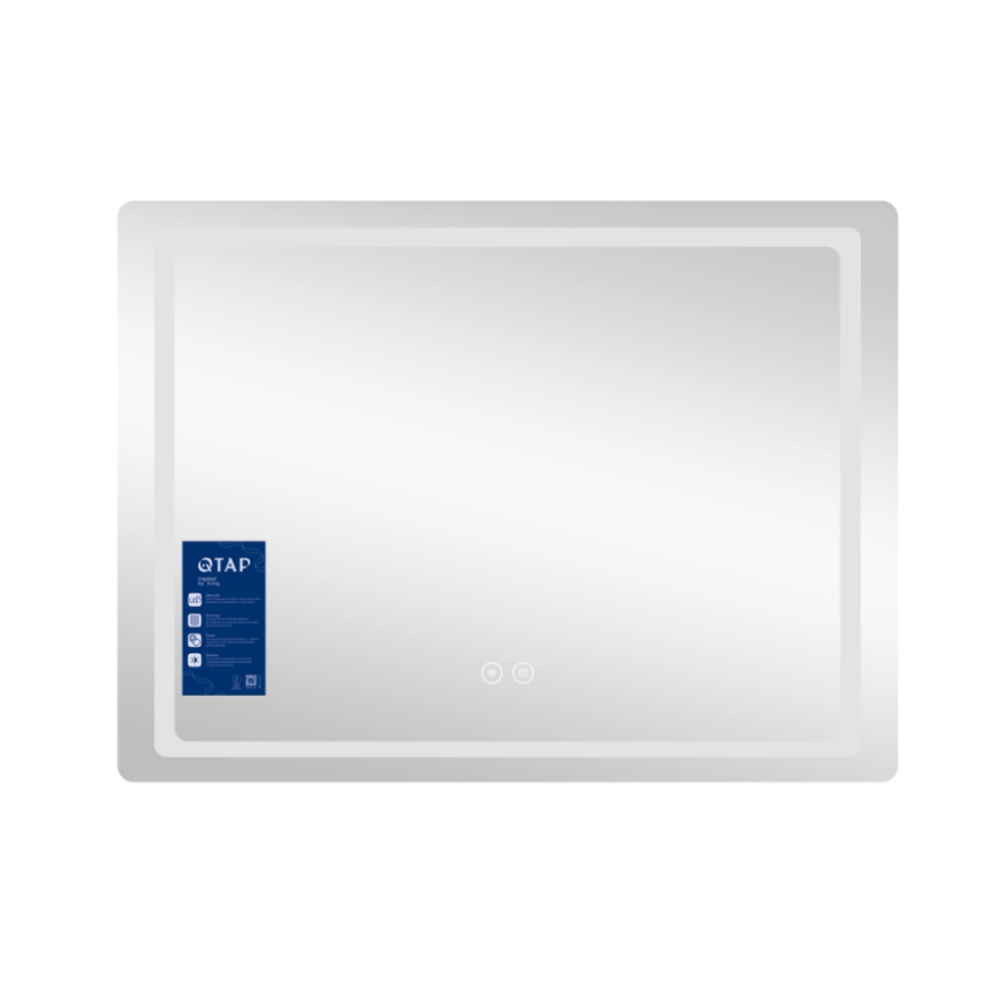 Зеркало настенное Mideya (MI2) 700x500 мм, прямоугольное, с LED-подсветкой Touch, антизапотеванием, дым - фото 3