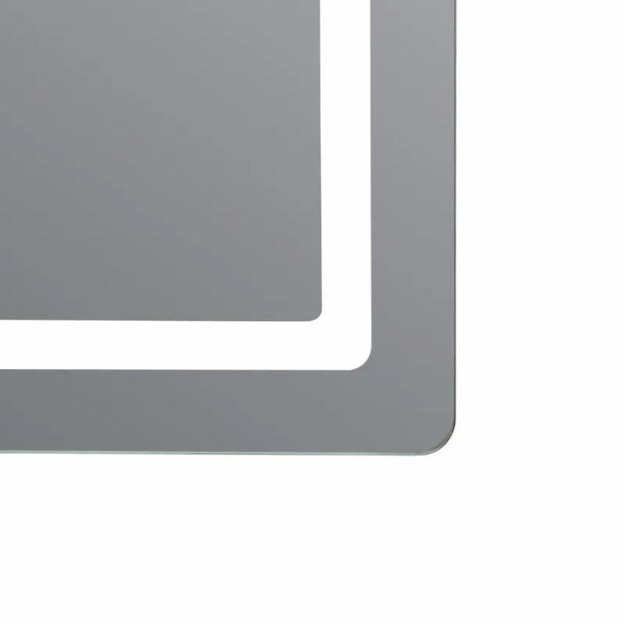 Дзеркало настінне Mideya (MI2) 800х600 мм, прямокутне, з LED-підсвіткою Touch, антизапотіванням, дим - фото 3