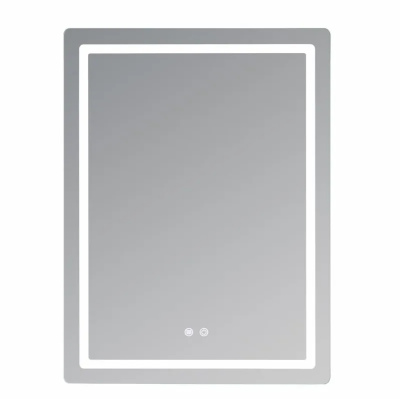 Дзеркало настінне Mideya (MI2) 800х600 мм, прямокутне, з LED-підсвіткою Touch, антизапотіванням, дим