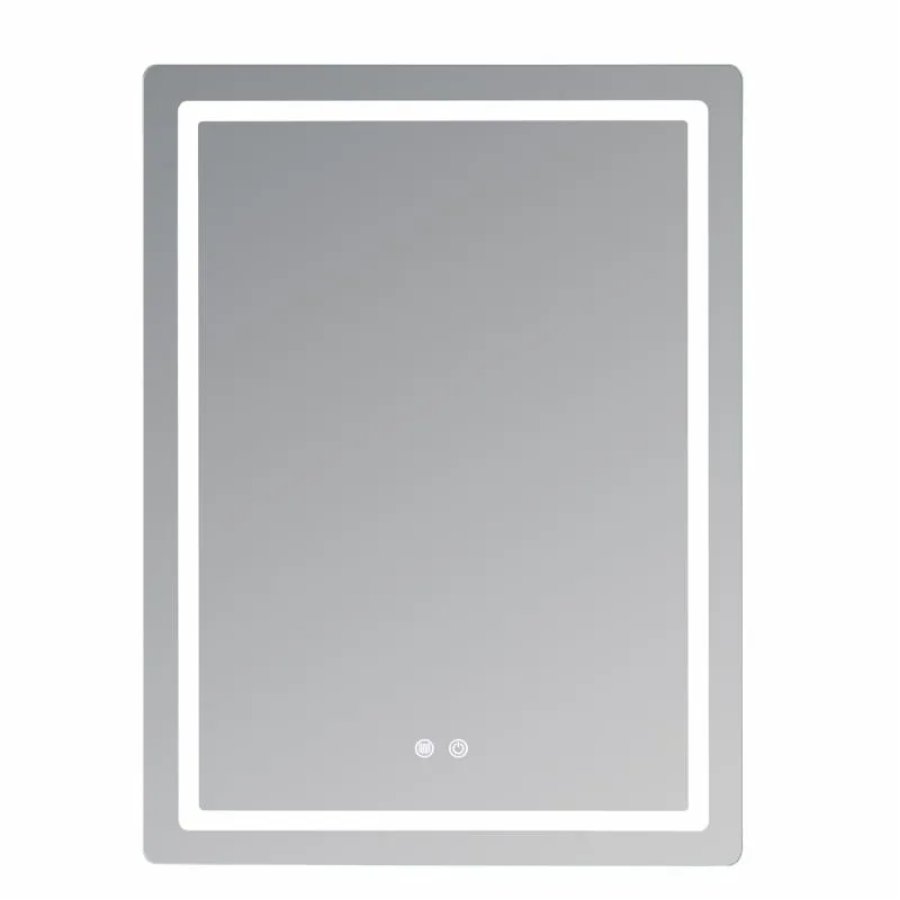 Дзеркало настінне Mideya (MI2) 800х600 мм, прямокутне, з LED-підсвіткою Touch, антизапотіванням, дим - фото 2