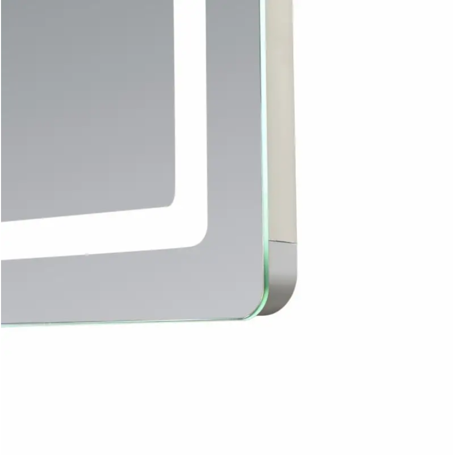 Зеркало настенное Qtap Mideya (MI2) 800х700 мм, прямоугольное, с LED-подсветкой Touch, антизапотеванием, дым - фото 3
