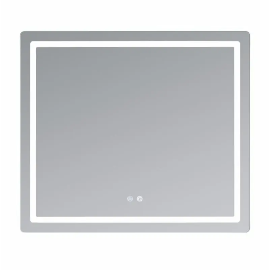 Зеркало настенное Qtap Mideya (MI2) 800х700 мм, прямоугольное, с LED-подсветкой Touch, антизапотеванием, дым - фото 5