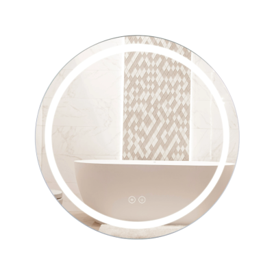 Зеркало настенное Qtap Mideya (MI6) R600 мм, круглое, с LED-подсветкой Touch, антизапотеванием, димером