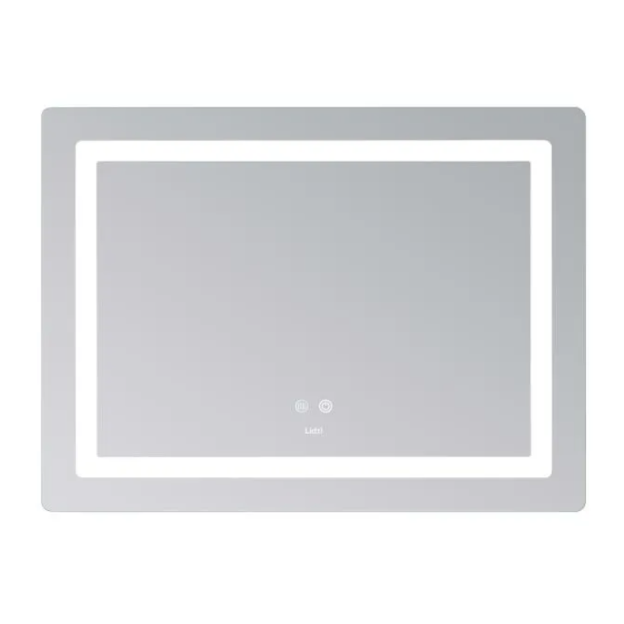 Дзеркало наст. Kubis (KU2) 800х600 мм, прямок, з LED-підсвіч. Touch, антизапот. димером, рег. яск - фото 2