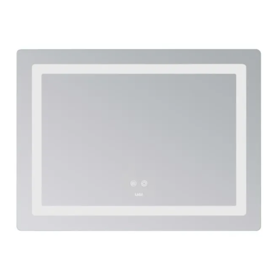 Дзеркало наст. Kubis (KU2) 800х600 мм, прямок, з LED-підсвіч. Touch, антизапот. димером, рег. яск - фото 1