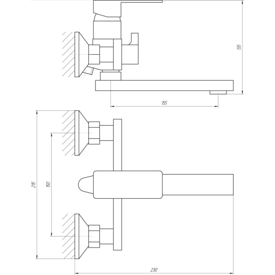 Змішувач для ванни Globus Lux Milano GLM-0102N - фото 5