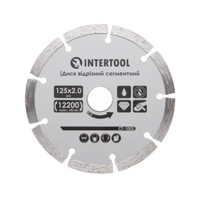 Диск алмазный Intertool 125мм*16-18% сегмент