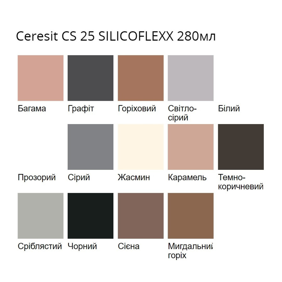Герметик Церезіт силіконовий шов CS25 (природньо-білий) - фото 2