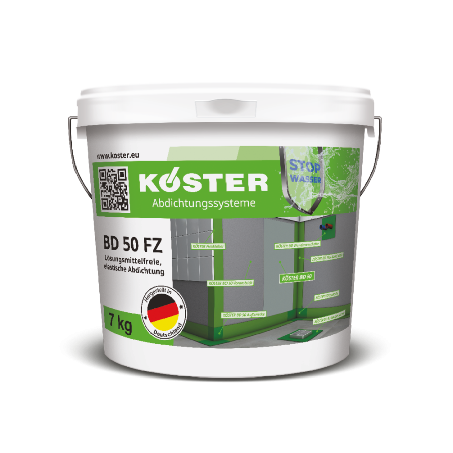 Гидроизоляция жидкая мембрана KOSTER BD 50 эластичная влагостойкая 3кг - фото 1
