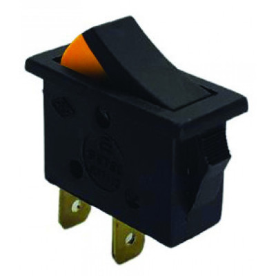 Клавишный тональный переключатель с оранжевым индикатором, 1 клавиша, прямоугольный, ON-OFF, SETEL (S31112)