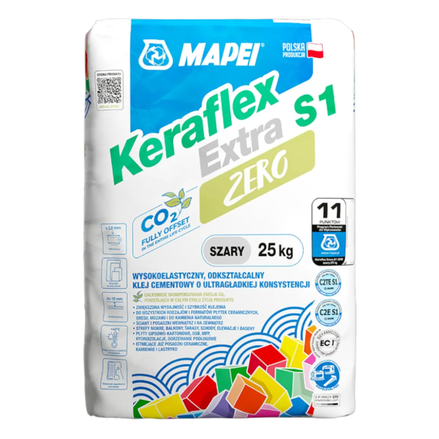 Клей Keraflex Extra S1 Zero Grey/25kg-Керафлекс Екстра С1 Зеро Сірий/25кг (Польша) - фото 1