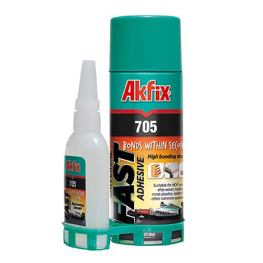 Клей для дерева і МДФ з ативатором Akfix 705 (200мл.+50мл.) - фото 1