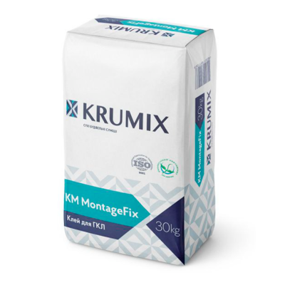 Клей для гипсокартона KRUMIX KM MontageFix 30 кг