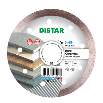 Круг алмазный DiStar формы 1A1R 125х1,6/1,5х30х22,23 мм