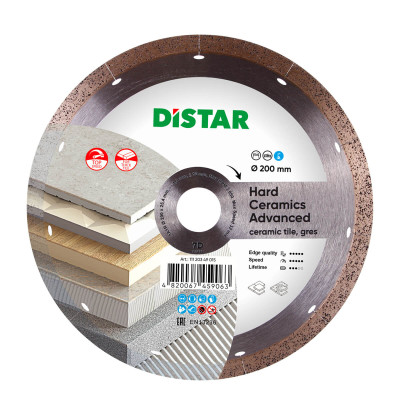 Круг алмазный DiStar формы 1A1R 200x1,3x10x25,4 мм Hard Ceramics Advanced