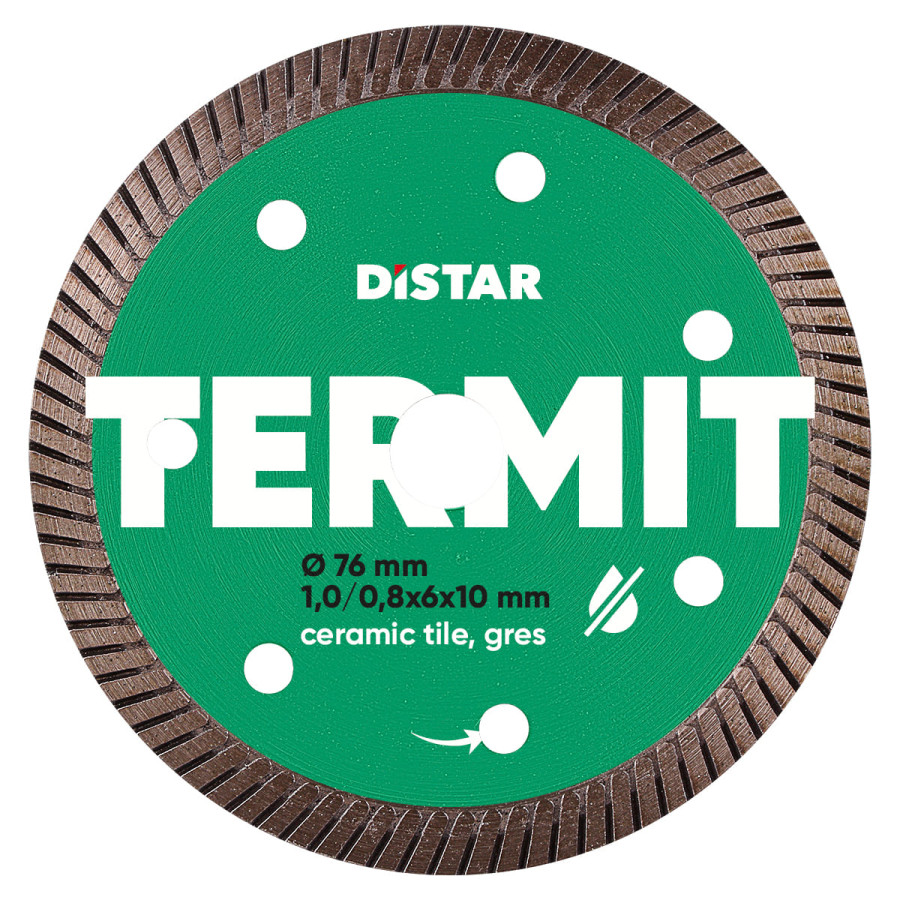 Круг алмазний DiStar форми 1A1R 76х1,0/0,8х6х10 Termit - фото 1