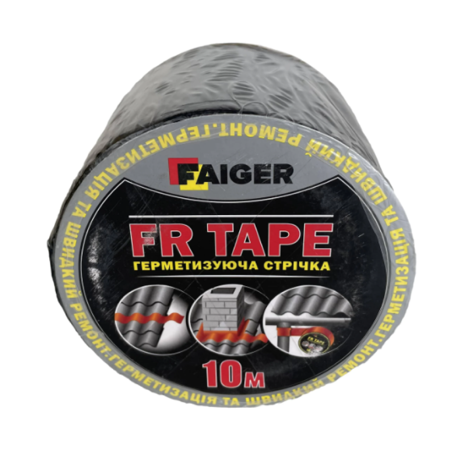 Стрічка бутил-каучукова FAIGERTAPE 100мм/10м, графітова - фото 1