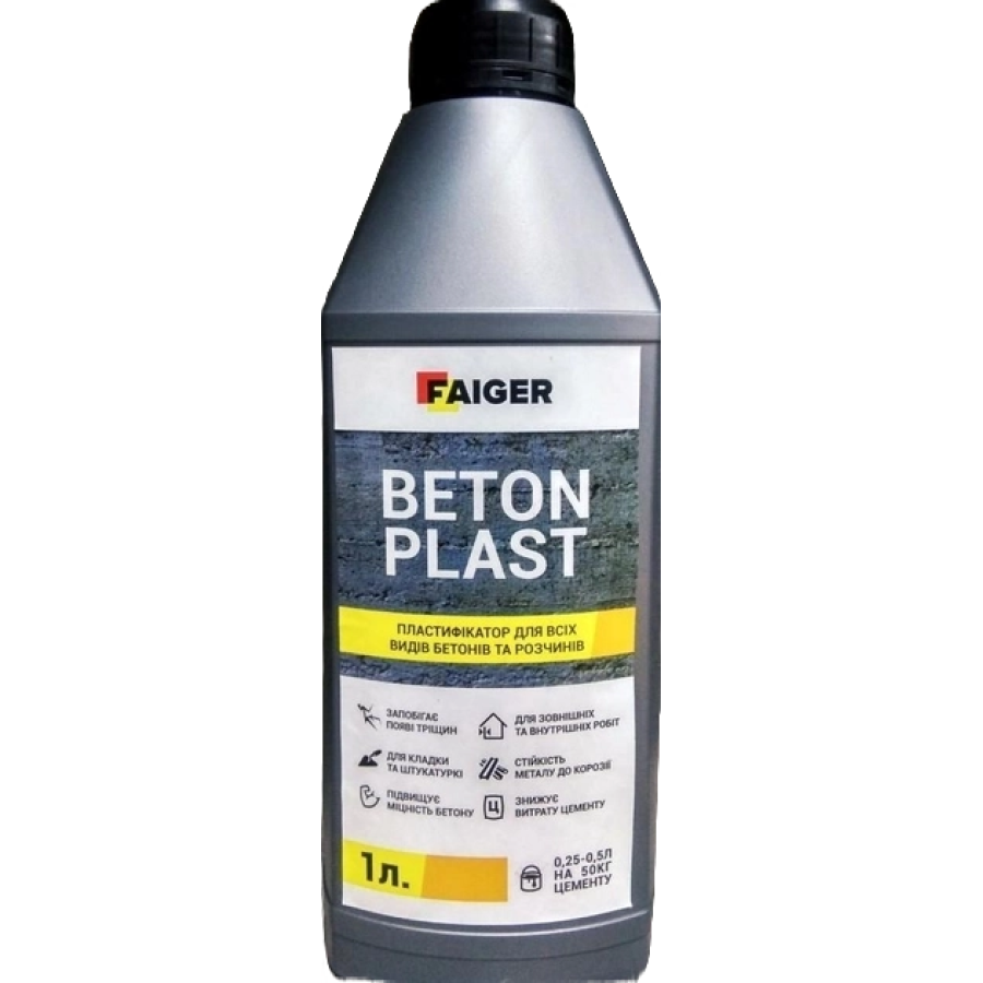 Пластифікатор Beton Plast Faiger 1л - фото 1