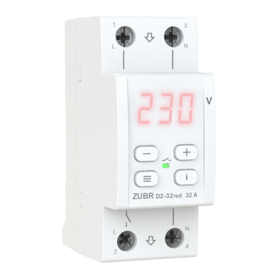 Реле напряжения ZUBR D2-32 red