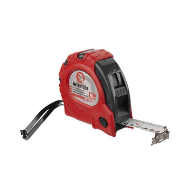 Рулетка Intertool - 10м*25мм супермагнит