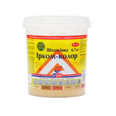 Шпаклевка Ирком-колор ІР-23 ясень 0,7 кг