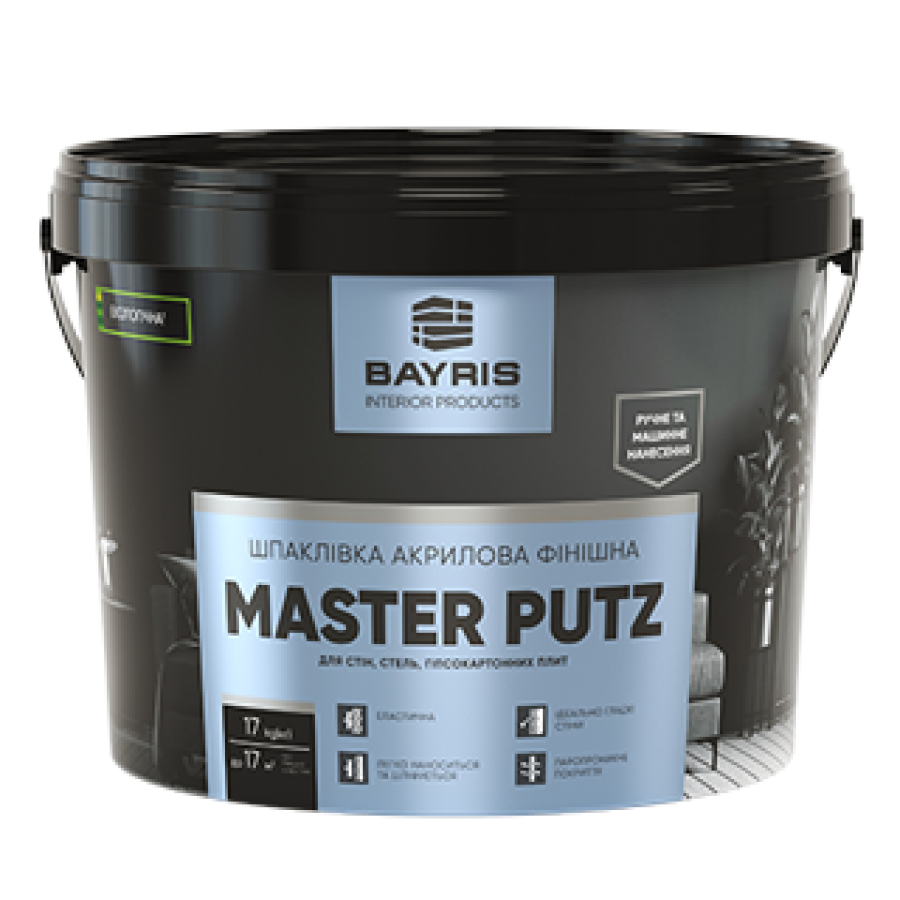 Шпаклівка акрилова фінішна MASTER PUTZ BAYRIS 5л - фото 1